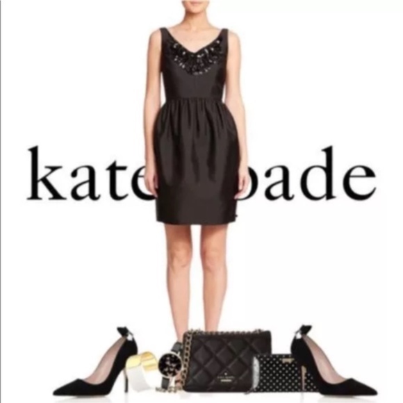 kate spade Dresses & Skirts - KATE SPADE Embellished Black Cupcake Dress